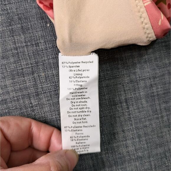 Carolina K Arianna Bikini Top Small Pink Constellation Sun Moon Stars Polka Swim - Picture 9 of 11